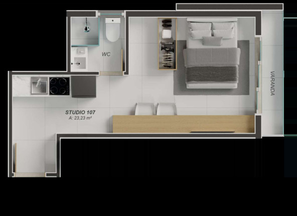 Imagem Imóvel com 1 Quarto à Venda, 20 m² em Aeroclube - João Pessoa Imagem Imóvel com 1 Quarto à Venda, 20 m² em Aeroclube - João Pessoa