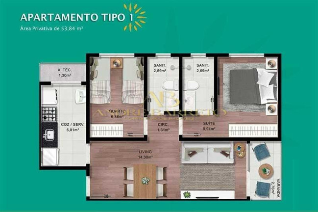 Imagem Apartamento com 2 Quartos à Venda, 51 m² em Vila Canária - Salvador