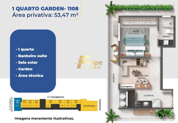 Imagem Imóvel com 1 Quarto à Venda, 24 m² em Praia De Itaparica - Vila Velha Imagem Imóvel com 1 Quarto à Venda, 24 m² em Praia De Itaparica - Vila Velha