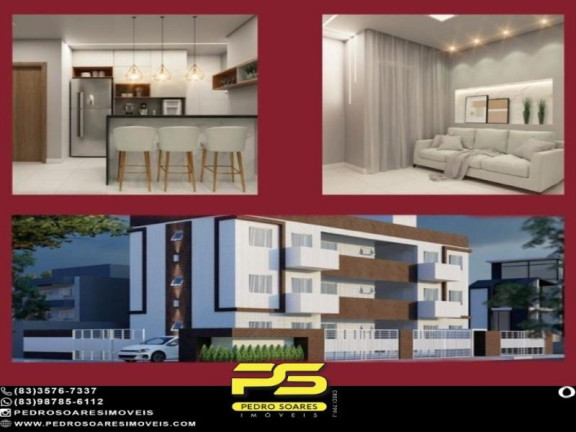 Imagem Apartamento com 2 Quartos à Venda, 56 m² em Gramame - João Pessoa Imagem Apartamento com 2 Quartos à Venda, 56 m² em Gramame - João Pessoa
