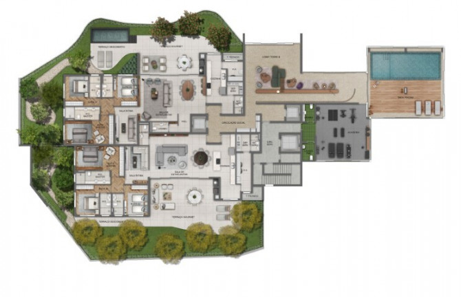 Imagem Cobertura com 3 Quartos à Venda, 302 m² em Cabral - Curitiba Imagem Cobertura com 3 Quartos à Venda, 302 m² em Cabral - Curitiba