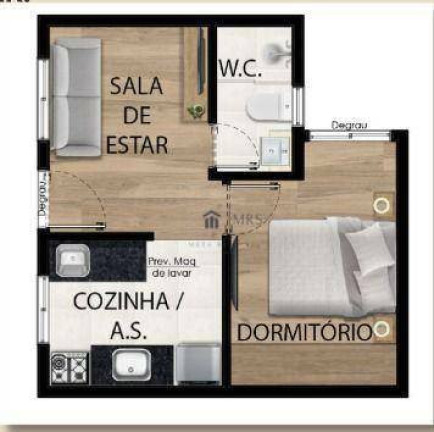 Imagem Imóvel com 1 Quarto à Venda, 26 m² em Vila Nivi - São Paulo
