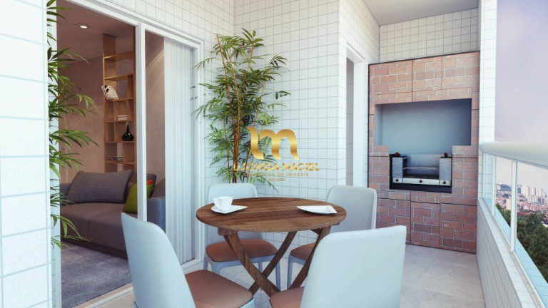 Imagem Apartamento com 2 Quartos à Venda, 63 m² em Mirim - Praia Grande