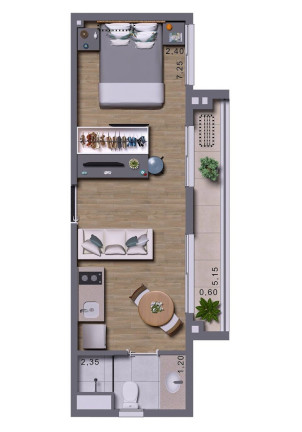 Imagem Studio com 1 Quarto à Venda, 17 m² em Jabaquara - São Paulo Imagem Studio com 1 Quarto à Venda, 17 m² em Jabaquara - São Paulo