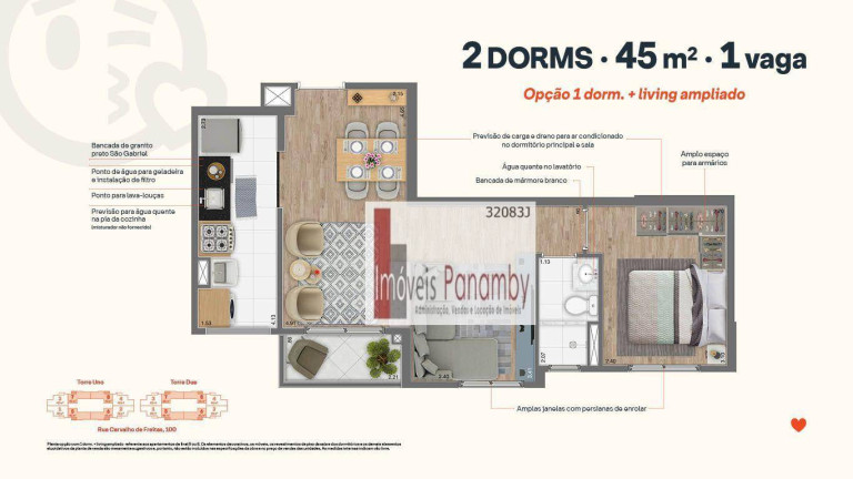 Imagem Apartamento com 2 Quartos à Venda, 45 m² em Vila Andrade - São Paulo Imagem Apartamento com 2 Quartos à Venda, 45 m² em Vila Andrade - São Paulo