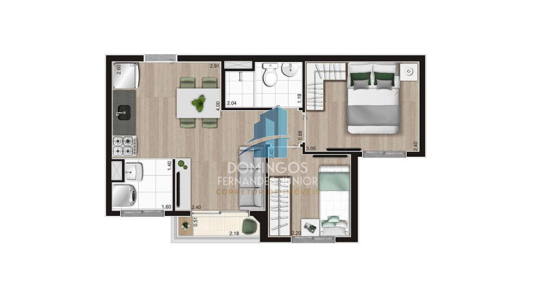Imagem Apartamento com 2 Quartos à Venda, 35 m² em Jardim Mirante - São Paulo