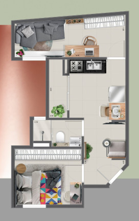 Imagem Studio com 1 Quarto à Venda, 25 m² em Tatuapé - São Paulo Imagem Studio com 1 Quarto à Venda, 25 m² em Tatuapé - São Paulo