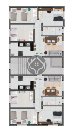 Imagem Apartamento com 3 Quartos à Venda, 58 m² em Parque Xangri-lá - Contagem Imagem Apartamento com 3 Quartos à Venda, 58 m² em Parque Xangri-lá - Contagem