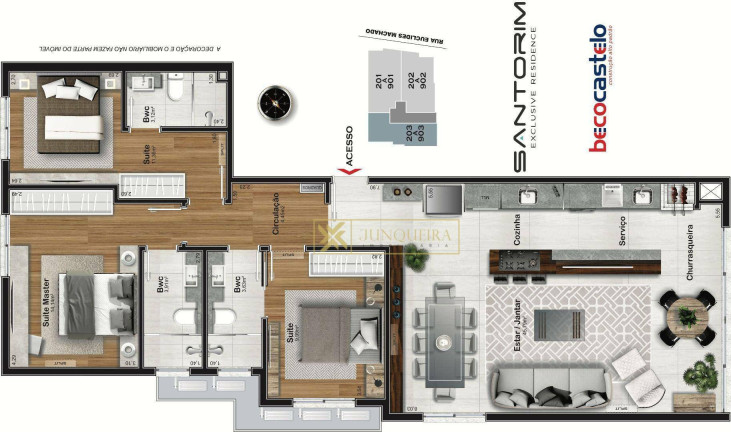 Imagem Apartamento com 3 Quartos à Venda, 112 m² em Estreito - Florianópolis Imagem Apartamento com 3 Quartos à Venda, 112 m² em Estreito - Florianópolis