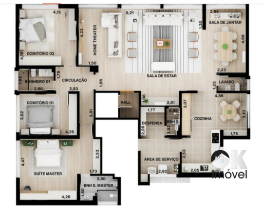 Imagem Apartamento com 3 Quartos à Venda, 206 m² em Higienópolis - São Paulo