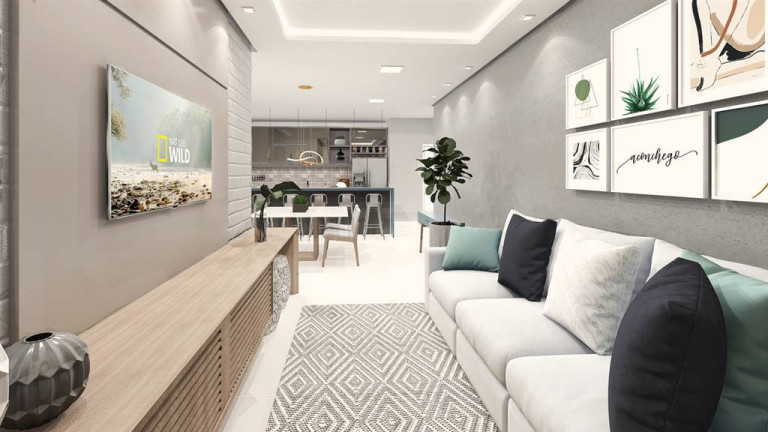 Imagem Apartamento com 3 Quartos à Venda, 115 m² em Guilhermina - Praia Grande