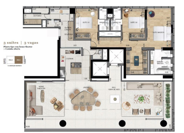 Imagem Apartamento com 3 Quartos à Venda, 460 m² em Pinheiros - São Paulo