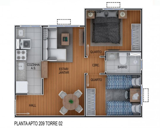 Imagem Imóvel com 2 Quartos à Venda, 43 m² em Alcântara - São Gonçalo