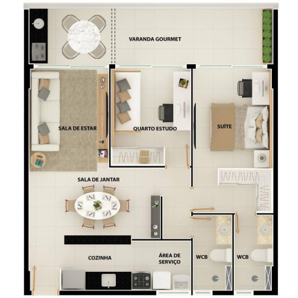 Imagem Apartamento à Venda, 65 m² em Manaíra - João Pessoa