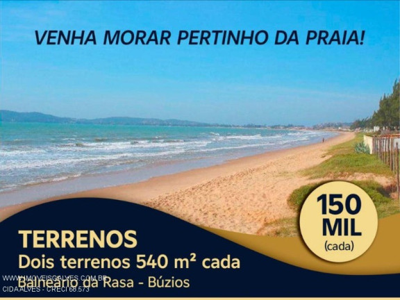 Terreno à Venda, 1.080 m² em Búzios - Armação Dos Búzios