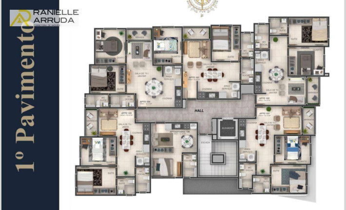 Imagem Apartamento com 2 Quartos à Venda, 105 m² em Bessa - João Pessoa Imagem Apartamento com 2 Quartos à Venda, 105 m² em Bessa - João Pessoa
