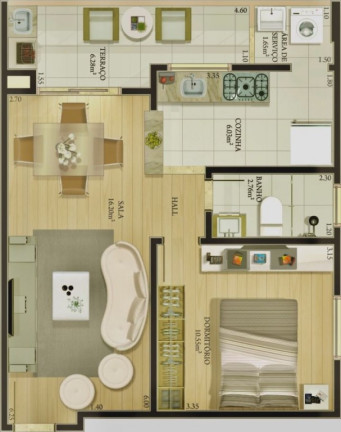 Imagem Apartamento com 1 Quarto à Venda, 52 m² em Caiçara - Praia Grande Imagem Apartamento com 1 Quarto à Venda, 52 m² em Caiçara - Praia Grande