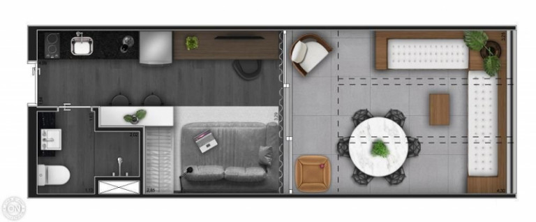 Imagem Studio à Venda, 28 m² em Moema Imagem Studio à Venda, 28 m² em Moema