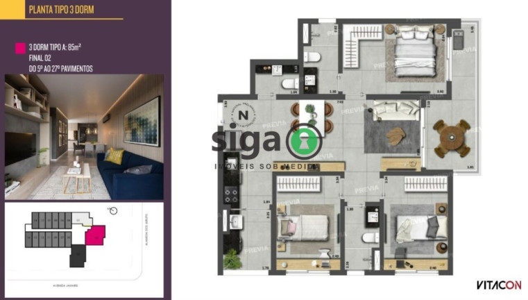 Imagem Apartamento com 3 Quartos à Venda, 85 m² em Moema - São Paulo Imagem Apartamento com 3 Quartos à Venda, 85 m² em Moema - São Paulo