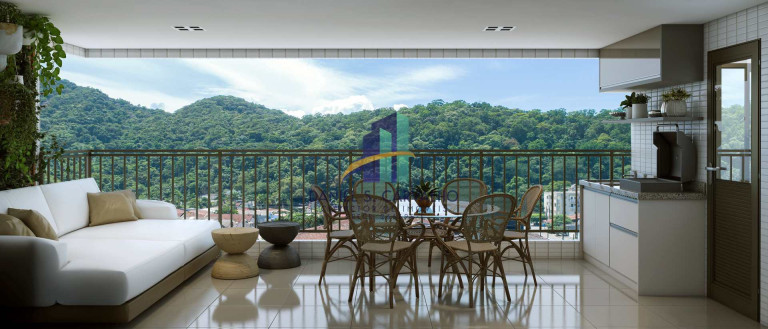 Imagem Apartamento com 2 Quartos à Venda, 75 m² em Canto Do Forte - Praia Grande
