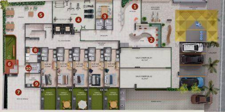 Imagem Apartamento com 1 Quarto à Venda, 24 m² em Tambaú - João Pessoa