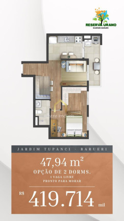 Imagem Apartamento com 2 Quartos à Venda, 55 m² em Jardim Tupanci - Barueri Imagem Apartamento com 2 Quartos à Venda, 55 m² em Jardim Tupanci - Barueri