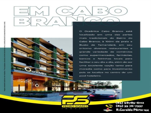 Imagem Apartamento com 1 Quarto à Venda, 25 m² em Cabo Branco - João Pessoa Imagem Apartamento com 1 Quarto à Venda, 25 m² em Cabo Branco - João Pessoa