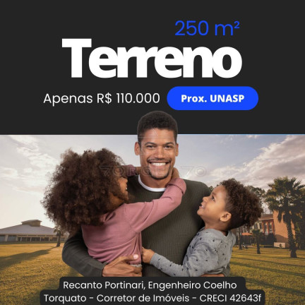 Imagem Terreno à Venda, 250 m² em Recanto Portinari - Engenheiro Coelho
