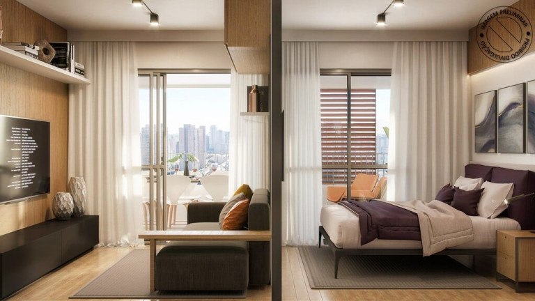 Imagem Imóvel com 1 Quarto à Venda,  em Brooklin Paulista - São Paulo