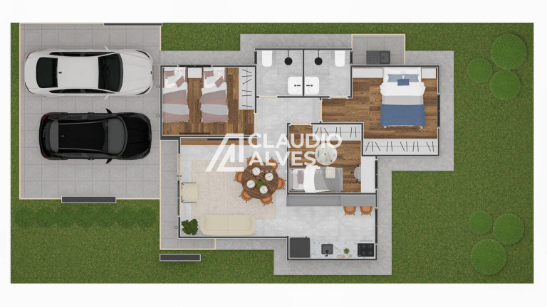 Imagem Casa de Condomínio com 3 Quartos à Venda, 172 m² em Registro - Feira De Santana Imagem Casa de Condomínio com 3 Quartos à Venda, 172 m² em Registro - Feira De Santana