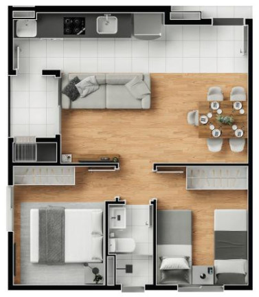 Imagem Apartamento com 2 Quartos para Alugar, 40 m² em São Pedro - Londrina Imagem Apartamento com 2 Quartos para Alugar, 40 m² em São Pedro - Londrina