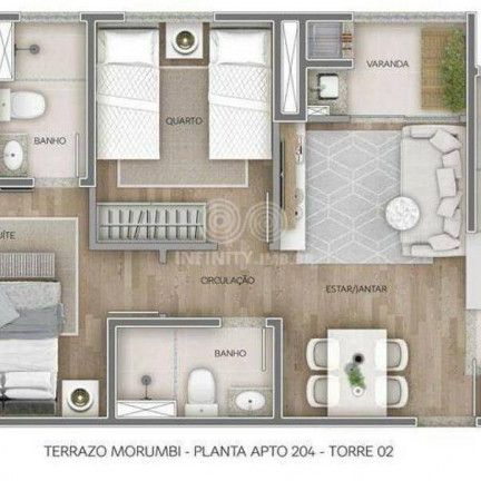 Imagem Apartamento com 2 Quartos à Venda, 52 m² em Morumbi - São Paulo Imagem Apartamento com 2 Quartos à Venda, 52 m² em Morumbi - São Paulo