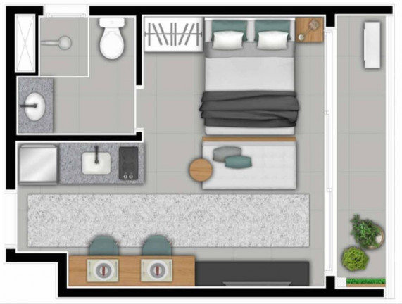 Imagem Apartamento com 1 Quarto à Venda, 45 m² em Liberdade - São Paulo Imagem Apartamento com 1 Quarto à Venda, 45 m² em Liberdade - São Paulo