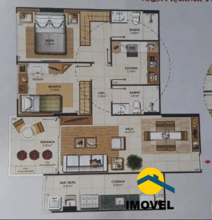 Imagem Apartamento com 3 Quartos à Venda, 76 m² em Santa Rosa - Niterói