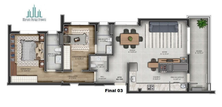 Imagem Apartamento com 2 Quartos à Venda, 105 m² em São Bento - Bento Gonçalves Imagem Apartamento com 2 Quartos à Venda, 105 m² em São Bento - Bento Gonçalves