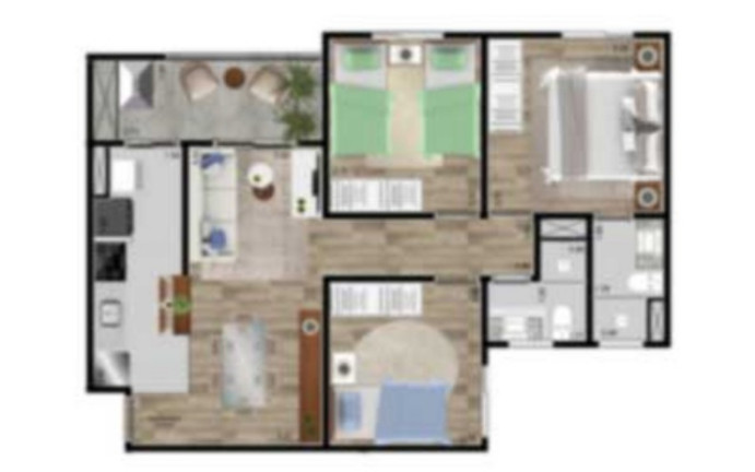 Imagem Imóvel com 2 Quartos à Venda, 66 m² em Jardim Dos Ypes - Jaguariúna Imagem Imóvel com 2 Quartos à Venda, 66 m² em Jardim Dos Ypes - Jaguariúna