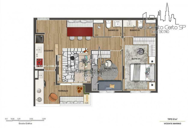 Imagem Apartamento com 2 Quartos à Venda, 62 m² em Barra Funda - São Paulo Imagem Apartamento com 2 Quartos à Venda, 62 m² em Barra Funda - São Paulo