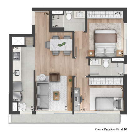 Imagem Apartamento com 2 Quartos à Venda, 116 m² em Praia De Belas - Porto Alegre Imagem Apartamento com 2 Quartos à Venda, 116 m² em Praia De Belas - Porto Alegre
