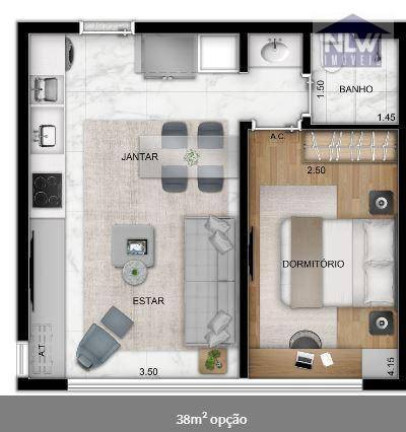 Imagem Studio com 1 Quarto à Venda, 28 m² em Vila Mariana - São Paulo Imagem Studio com 1 Quarto à Venda, 28 m² em Vila Mariana - São Paulo