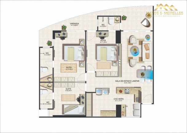 Imagem Apartamento com 3 Quartos à Venda, 93 m² em Aldeota - Fortaleza Imagem Apartamento com 3 Quartos à Venda, 93 m² em Aldeota - Fortaleza