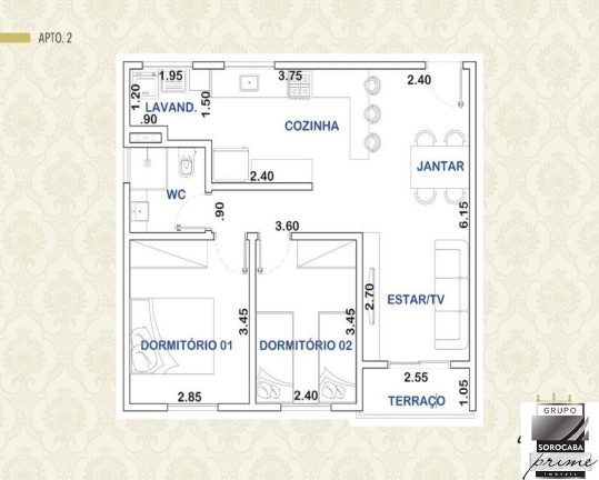 Imagem Apartamento com 2 Quartos à Venda, 61 m² em Parque Campolim - Sorocaba Imagem Apartamento com 2 Quartos à Venda, 61 m² em Parque Campolim - Sorocaba