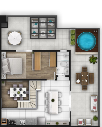 Imagem Cobertura com 4 Quartos à Venda, 204 m² em Bacacheri - Curitiba
