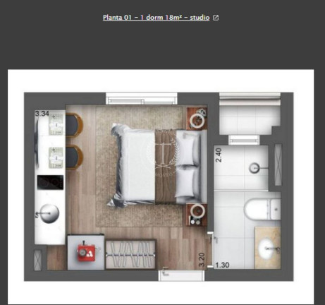Imagem Apartamento com 1 Quarto à Venda, 18 m² em Chácara Santo Antônio (zona Sul) - São Paulo