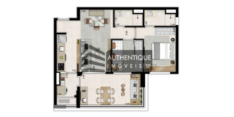 Imagem Apartamento com 2 Quartos à Venda, 68 m² em Pompeia - São Paulo