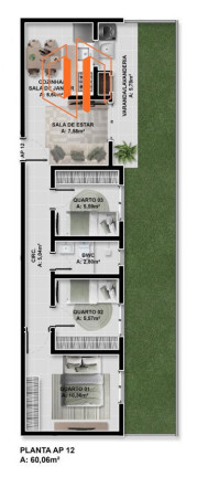 Imagem Apartamento com 3 Quartos à Venda, 61 m² em Santo Antônio - São José Dos Pinhais Imagem Apartamento com 3 Quartos à Venda, 61 m² em Santo Antônio - São José Dos Pinhais
