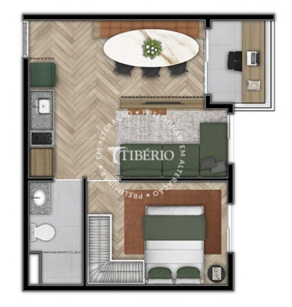 Imagem Apartamento com 1 Quarto à Venda, 35 m² em Tatuapé - São Paulo Imagem Apartamento com 1 Quarto à Venda, 35 m² em Tatuapé - São Paulo
