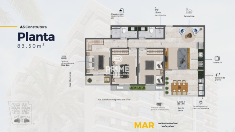 Imagem Apartamento com 3 Quartos à Venda, 83 m² em Praia Das Palmeiras - Caraguatatuba Imagem Apartamento com 3 Quartos à Venda, 83 m² em Praia Das Palmeiras - Caraguatatuba