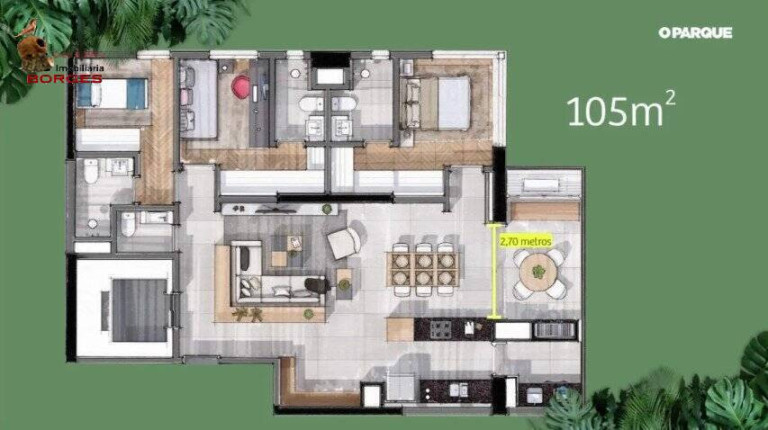 Imagem Apartamento com 3 Quartos à Venda, 105 m² em Brooklin - São Paulo Imagem Apartamento com 3 Quartos à Venda, 105 m² em Brooklin - São Paulo