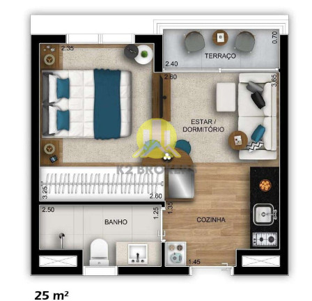 Imagem Studio com 1 Quarto à Venda, 24 m² em Vila Madalena - São Paulo Imagem Studio com 1 Quarto à Venda, 24 m² em Vila Madalena - São Paulo