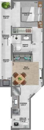 Imagem Imóvel com 2 Quartos à Venda, 63 m² em Guilhermina - Praia Grande